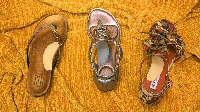Arch Supports Sandals - Tan and Gray